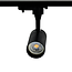 LED railspot | GU10 fitting | Ø55x100mm | 1-fase | Zwart