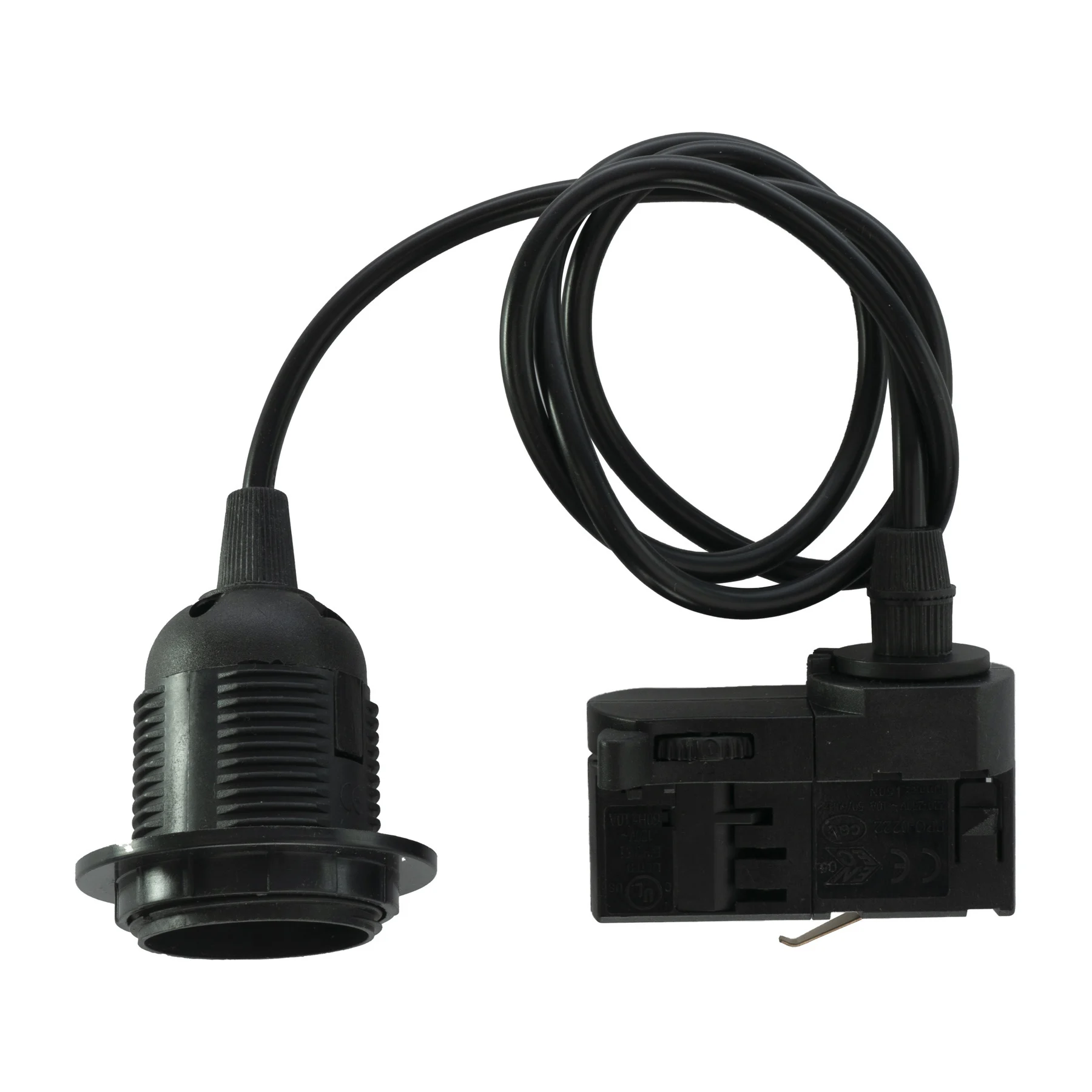 PURPL Powergear LED Railverlichting E27 Fitting met Snoer Zwart