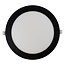 LED Downlight - 24W - ø238 mm - 4000K Helder Wit - IP40 - Inbouw - Rond - Zwart