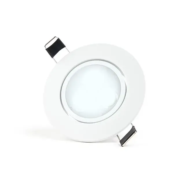 LED inbouwspot - 3W - 6000K Koud wit - Ø85 mm - Dimbaar - IP40 - Kantelbaar - Rond - Wit