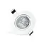PURPL LED inbouwspot - 3W - 6000K Koud wit - Ø85 mm - Dimbaar - IP40 - Kantelbaar - Rond - Wit