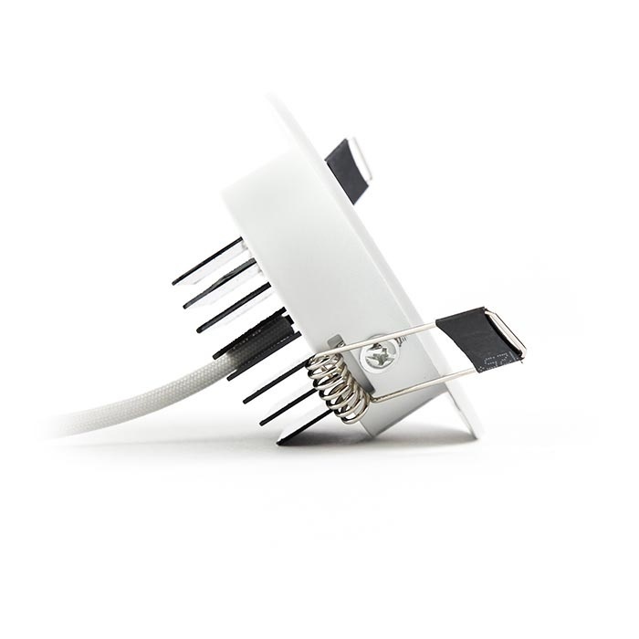PURPL LED inbouwspot - 3W - 2700K Warm wit - Ø85 mm - Dimbaar - IP40 - Kantelbaar - Rond - Wit, foto 5 van 6