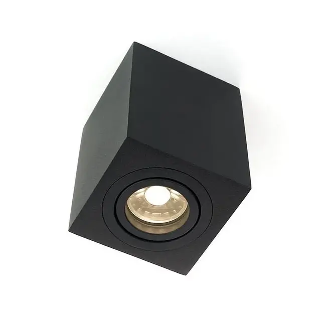 PURPL LED opbouwspot GU10 Armatuur Opbouw Vierkant Zwart