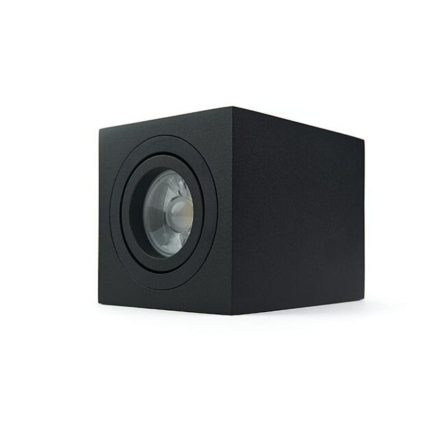 PURPL LED opbouwspot GU10 Armatuur Opbouw Vierkant Zwart