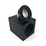 PURPL LED opbouwspot GU10 Armatuur Opbouw Vierkant Zwart