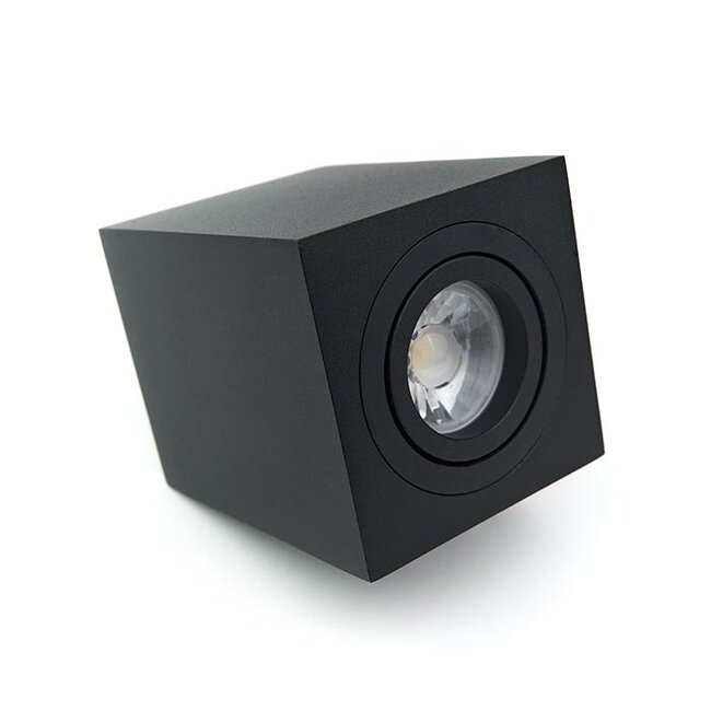 PURPL LED opbouwspot GU10 Armatuur Opbouw Vierkant Zwart
