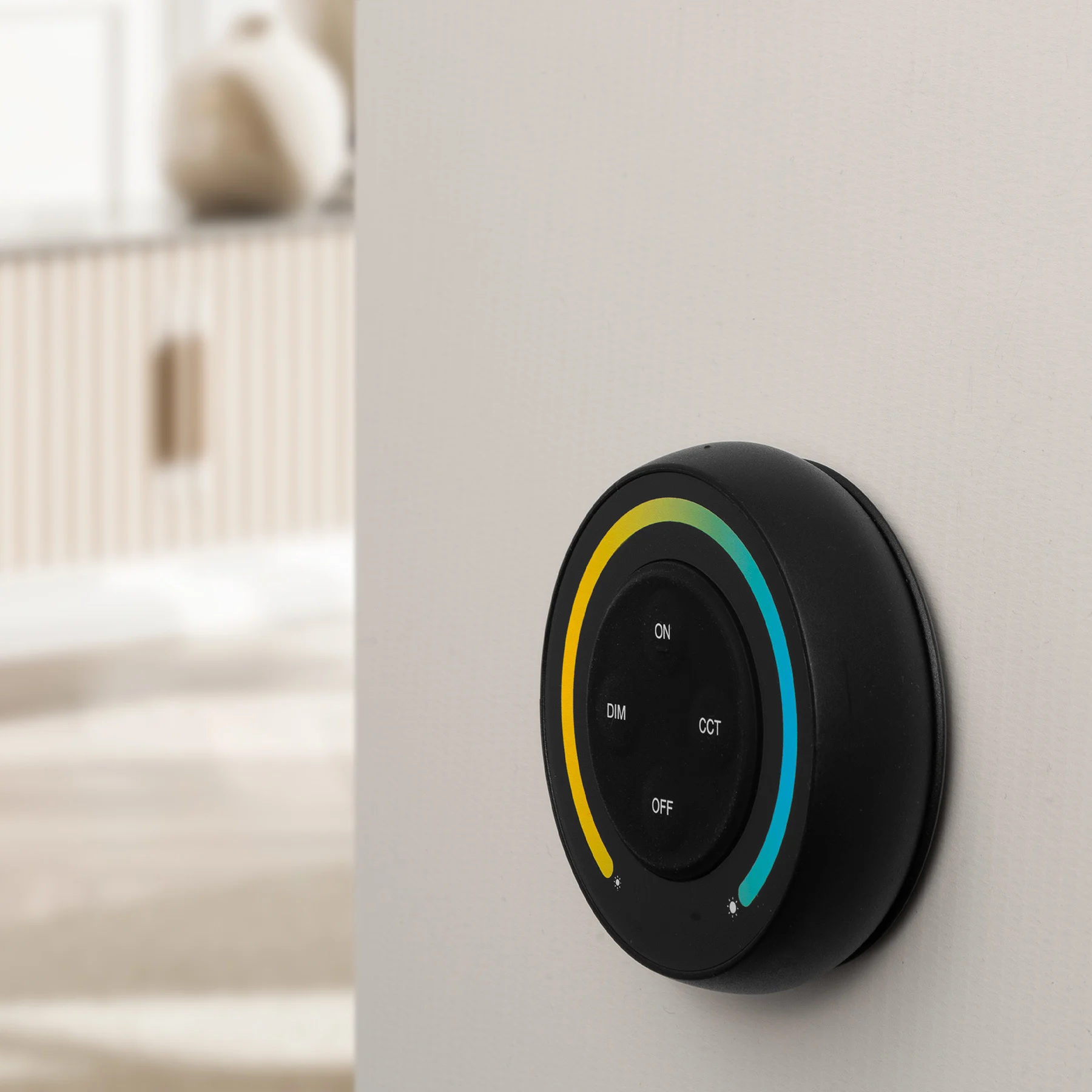 MiBoxer/Mi-Light Milight - S1-B - Touch Dimmer - 1-zone - CCT (2700K - 6500K) - Zwart - Batterij
