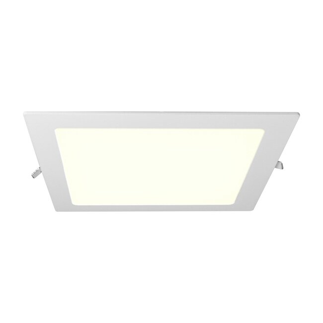 PURPL LED Downlight - 18W - 225x225 mm - 4000K Helder Wit - IP40 - Inbouw - Vierkant - Wit