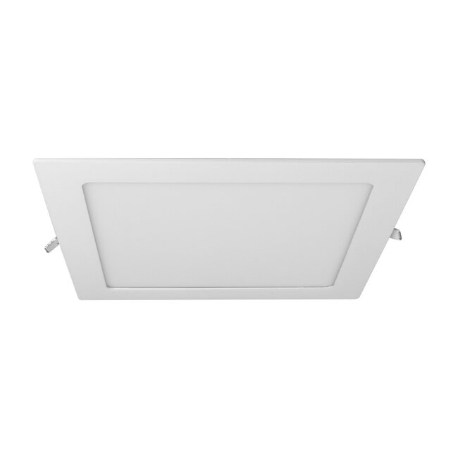 LED Downlight - 18W - 225x225 mm - 4000K Helder Wit - IP40 - Inbouw - Vierkant - Wit