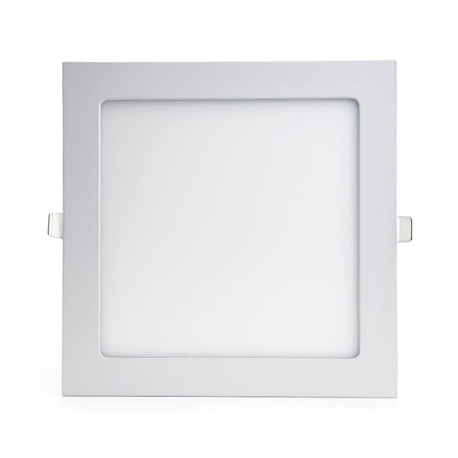 PURPL LED Downlight - 18W - 225x225 mm - 4000K Helder Wit - IP40 - Inbouw - Vierkant - Wit