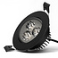 PURPL LED inbouwspot - 3W - Ø85 mm - 2700K Warm wit - Dimbaar - IP40 - Kantelbaar - Rond - Zwart