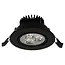 PURPL LED inbouwspot - 3W - Ø85 mm - 2700K Warm wit - Dimbaar - IP40 - Kantelbaar - Rond - Zwart