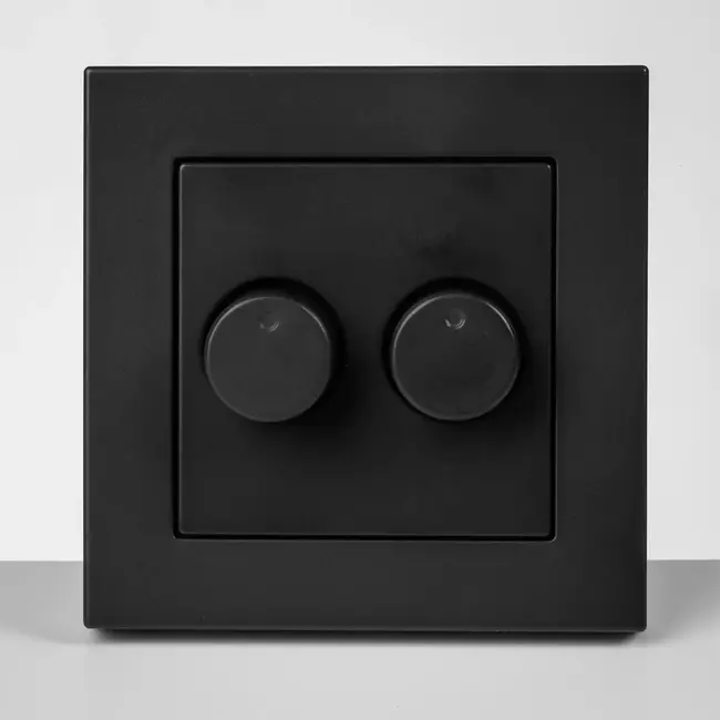 ION INDUSTRIES ION | DUO Dimmer Afdekplaat | Mat Antraciet