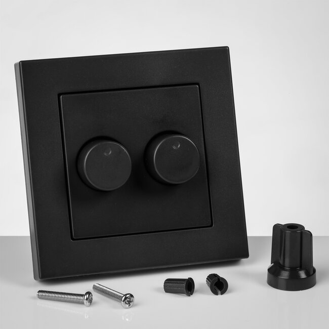 ION INDUSTRIES ION | DUO Dimmer Afdekplaat | Mat Antraciet