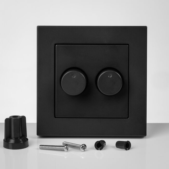 ION INDUSTRIES ION | DUO Dimmer Afdekplaat | Mat Antraciet