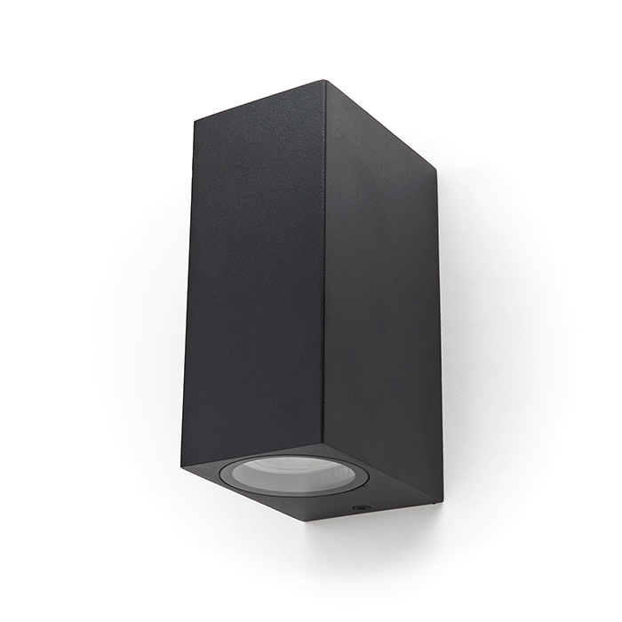 PURPL LED GU10 Up & Down Wandlamp Vierkant Zwart/Wit, foto 3 van 6