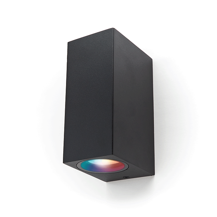 PURPL LED GU10 Up & Down Wandlamp Vierkant Zwart/Wit, foto 5 van 6