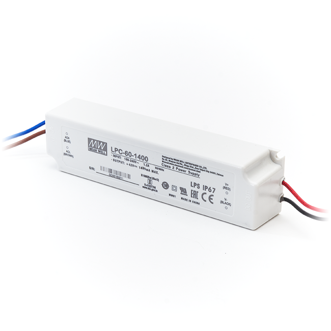 PURPL LED Driver Mean Well Voeding 60W 42V 1,4A