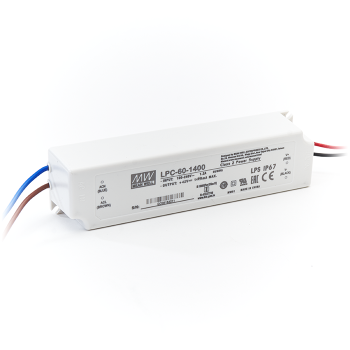 PURPL LED Driver Mean Well Voeding 60W 42V 1,4A, foto 6 van 6