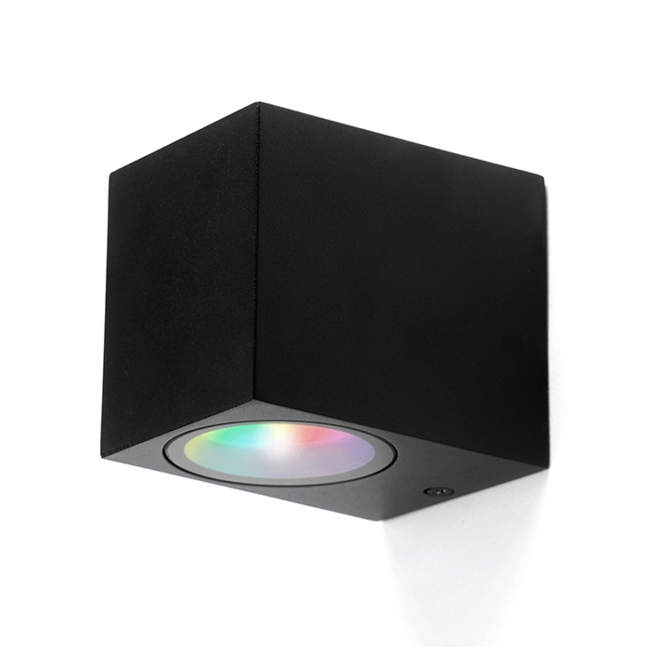 PURPL LED GU10 Wandlamp Vierkant Zwart