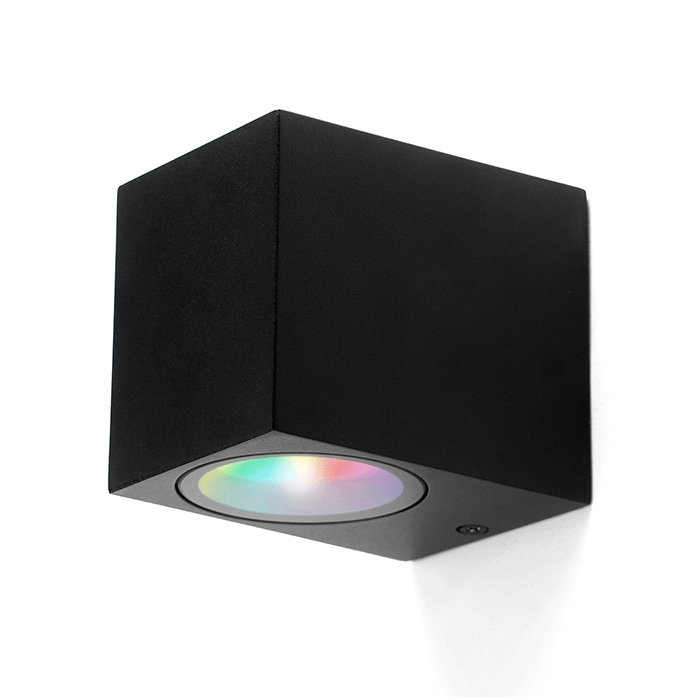 PURPL LED GU10 Wandlamp Vierkant Zwart, foto 4 van 6