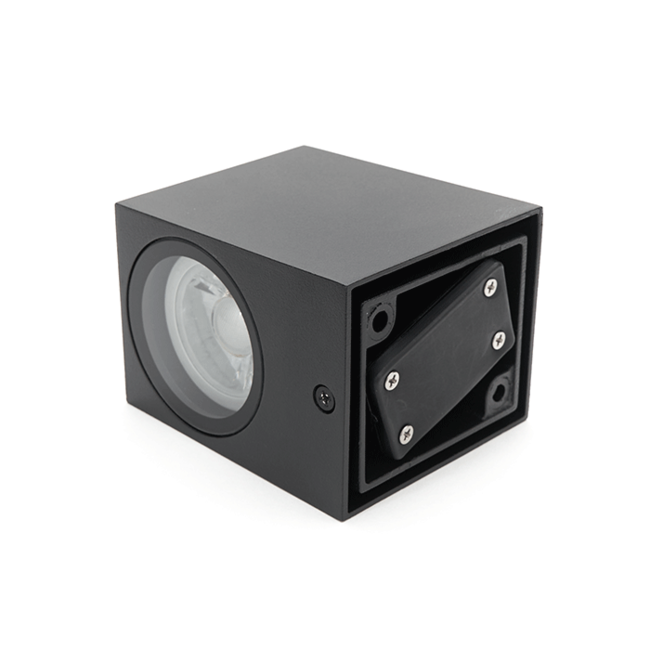 PURPL LED GU10 Wandlamp Vierkant Zwart