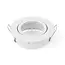 LED GU10 spot inbouw armatuur - Zink - Ø83mm - Wit - Kantelbaar IP20 Rond