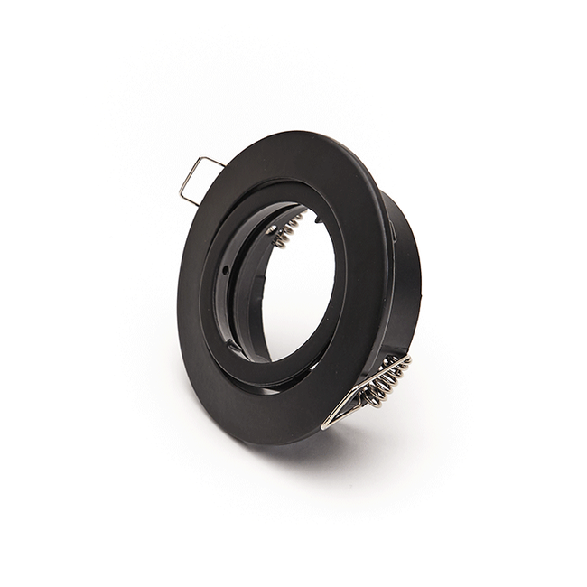 LED GU10 Armatuur IP20 Zwart Zink Kantelbaar incl. fitting