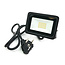 LED Breedstraler - 10W - 2700K Warm Wit - 1100 lm - 120º - IP66 - IK08 - Zwart