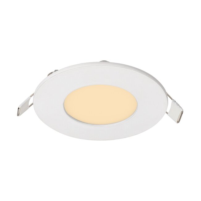 LED Downlight - 3W - ø85 mm - 3000K Warm Wit - IP40 - Inbouw - Rond - Wit