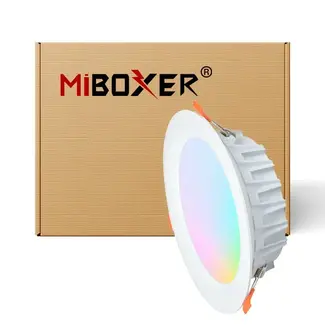 MiBoxer/Mi-Light LED Downlight - 15W - ø190mm - RGB+CCT - IP54 - Inbouw - Rond - FUT069