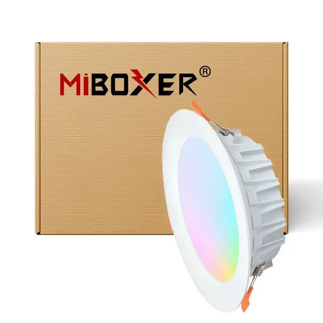 LED Downlight - 15W - ø190mm - RGB+CCT - IP54 - Inbouw - Rond - FUT069