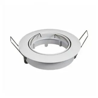 PURPL LED GU10 spot inbouw armatuur - Alu - Ø84mm - Wit - Kantelbaar IP20 Rond