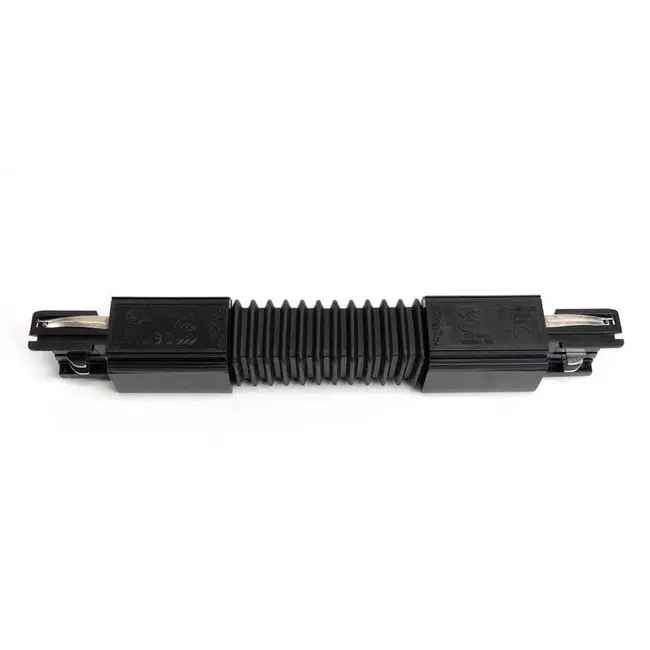 Powergear 3-fase Rail Flexibele Connector | Zwart | PRO-0439