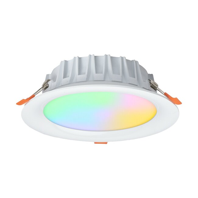 LED Downlight - 18W - ø180mm - RGB+CCT (2700K - 6500K) - IP44 - Inbouw - Rond - FUT065