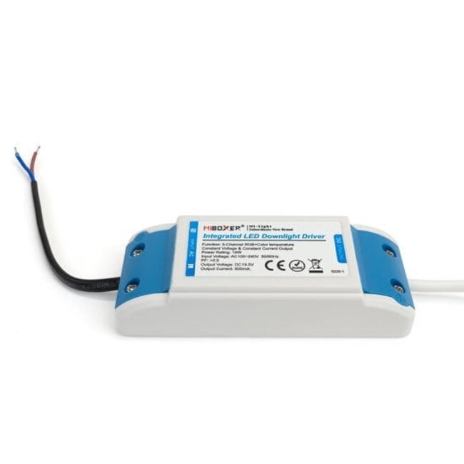 MiBoxer/Mi-Light LED Downlight - 18W - ø180mm - RGB+CCT (2700K-6500K) - IP54 - Rond - RF 2.4Ghz - FUT065