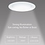 LED Downlight - 18W - ø180mm - RGB+CCT (2700K-6500K) - IP54 - Rond - RF 2.4Ghz - FUT065