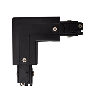 Powergear Powergear 3-fase Rail  L  connector | Zwart | PRO-M438