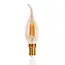 E14 LED Filament Lamp 2200K 5W Dimbaar C35T Vlam  Amber