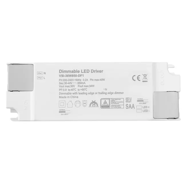 PURPL LED Driver - 33W - Triac - Dimbaar - 30-40V - 850mA - Flikkervrij
