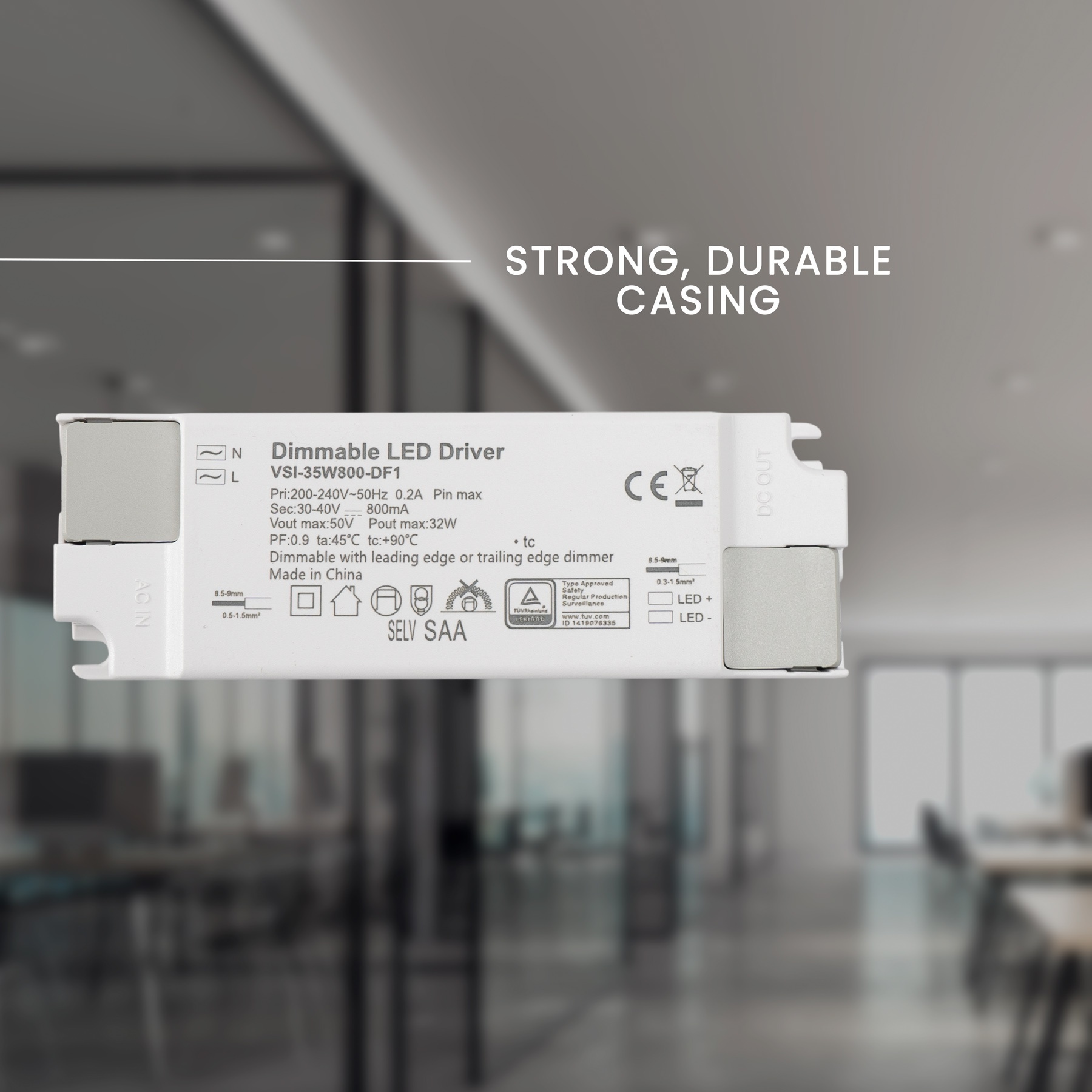 PURPL LED Driver - 33W - Triac - Dimbaar - 30-40V - 850mA - Flikkervrij, foto 3 van 4