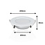 LED Downlight - ø120mm - RGB+CCT - 6W - Rond - IP44 - Zigbee 3.0 - FUT068