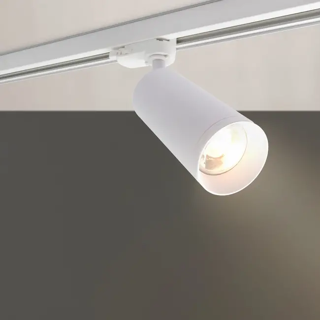 PURPL LED Rail Spot Armatuur - GU10 - Ø60x130mm - 3-fase - Utah - Wit