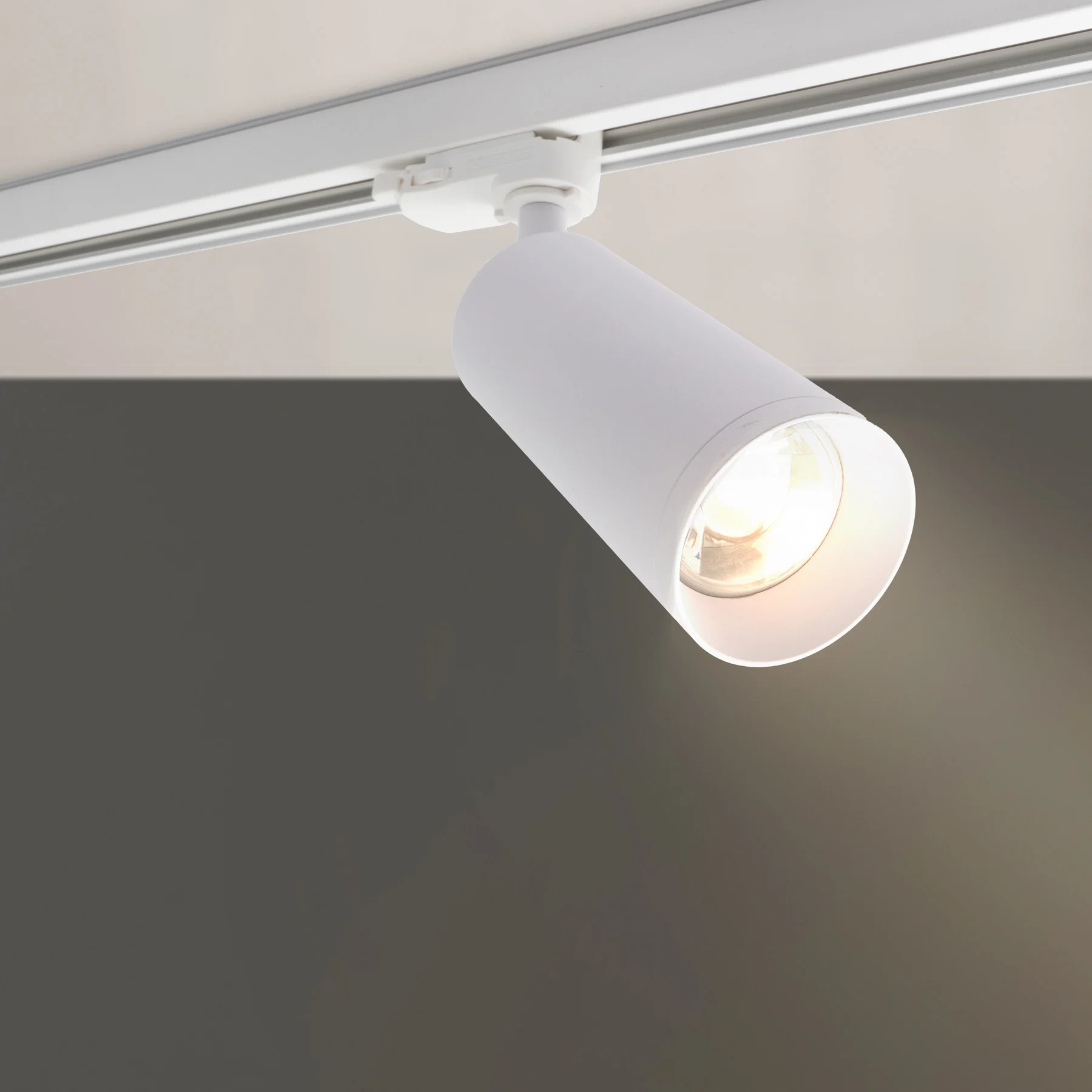 PURPL LED Rail Spot Armatuur - GU10 - Ø60x130mm - 3-fase - Utah - Wit, foto 2 van 6