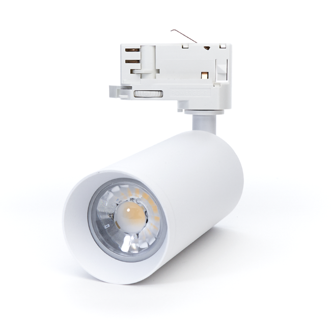 PURPL LED Rail Spot Armatuur - GU10 - Ø60x130mm - 3-fase - Utah - Wit