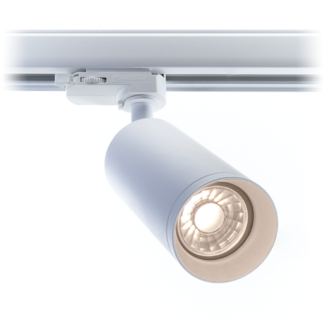 PURPL LED Rail Spot Armatuur - GU10 - Ø60x130mm - 3-fase - Utah - Wit
