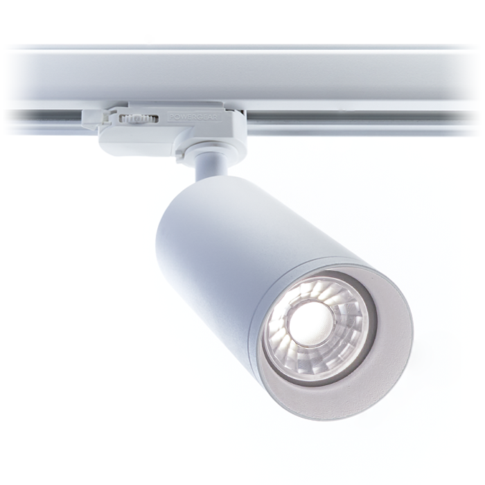 PURPL LED Rail Spot Armatuur - GU10 - Ø60x130mm - 3-fase - Utah - Wit, foto 5 van 6