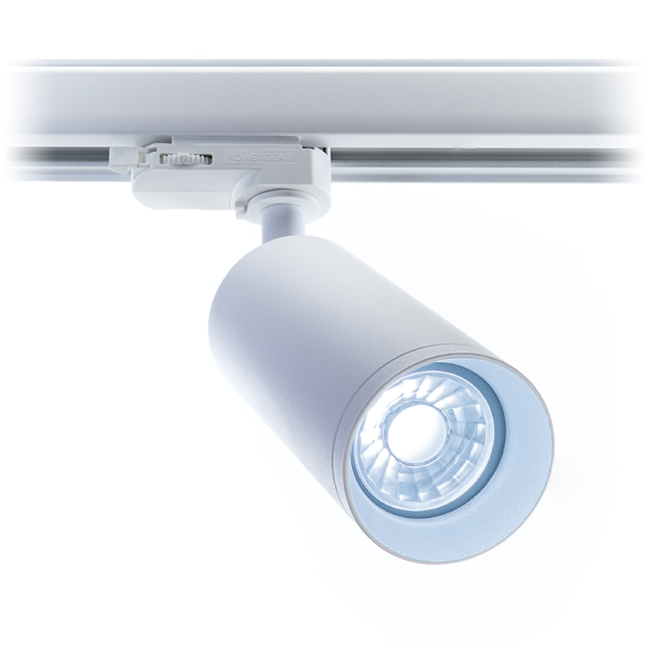 PURPL LED Rail Spot Armatuur - GU10 - Ø60x130mm - 3-fase - Utah - Wit