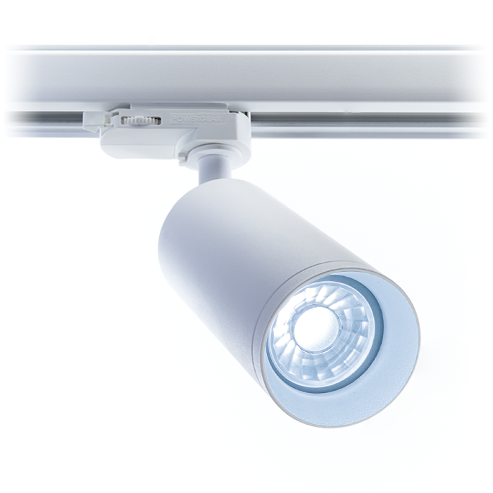 PURPL LED Rail Spot Armatuur - GU10 - Ø60x130mm - 3-fase - Utah - Wit, foto 6 van 6