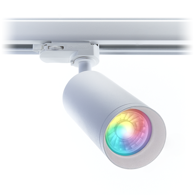 PURPL LED Rail Spot Armatuur - GU10 - Ø60x130mm - 3-fase - Utah - Wit
